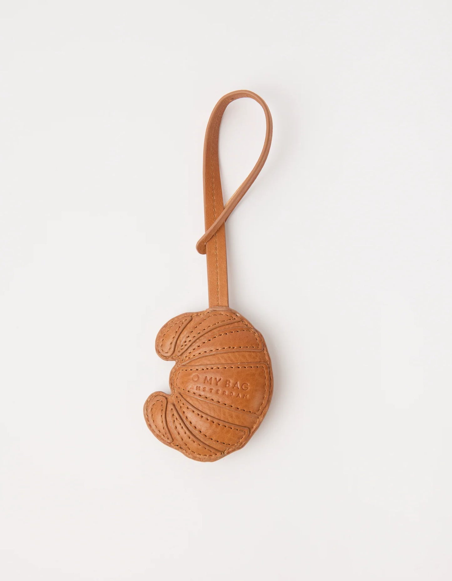 O MY BAG - Croissant Bag Charm - Wild Oak Soft Grain Leather - WERTE FREUNDE