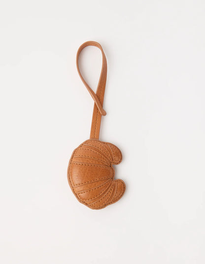 O MY BAG - Croissant Bag Charm - Wild Oak Soft Grain Leather - WERTE FREUNDE