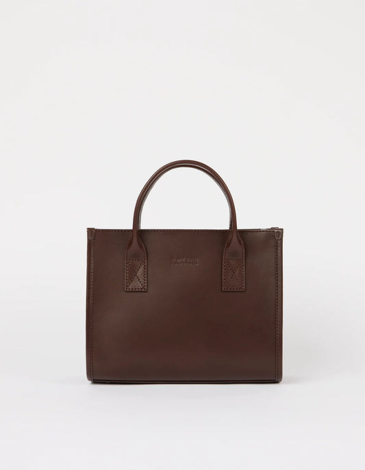 O MY BAG - Jackie Midi - Chocolate Classic Leather - WERTE FREUNDE