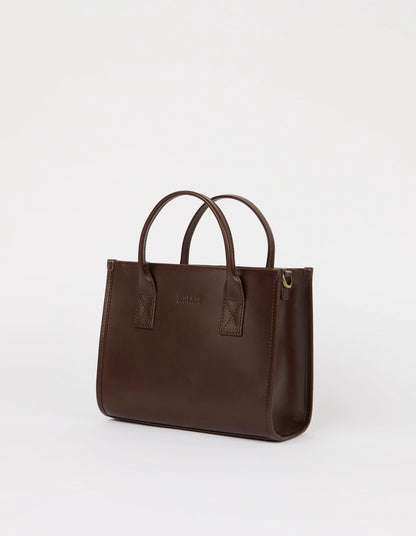 O MY BAG - Jackie Midi - Chocolate Classic Leather - WERTE FREUNDE