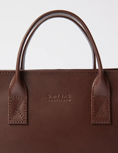 O MY BAG - Jackie Midi - Chocolate Classic Leather - WERTE FREUNDE