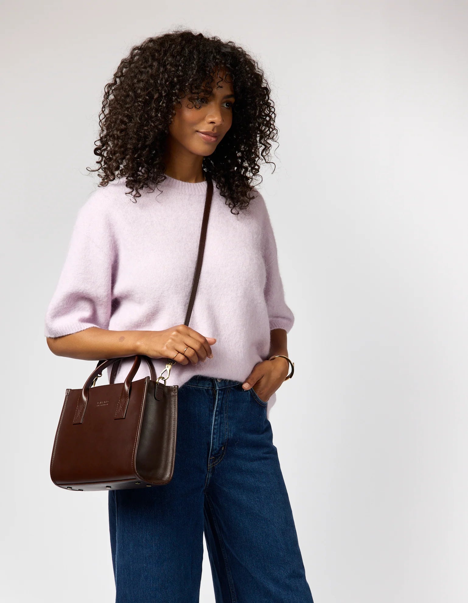 O MY BAG - Jackie Midi - Chocolate Classic Leather - WERTE FREUNDE