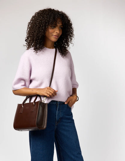 O MY BAG - Jackie Midi - Chocolate Classic Leather - WERTE FREUNDE