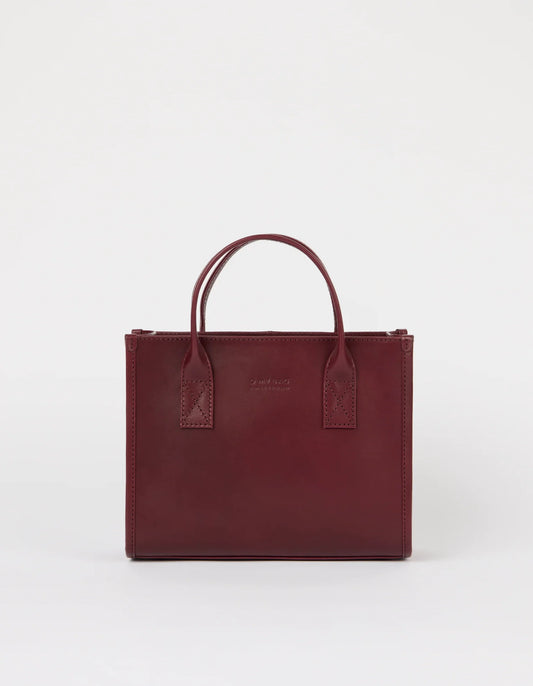 O MY BAG - Jackie Midi - Dark Cherry Classic Leather - WERTE FREUNDE