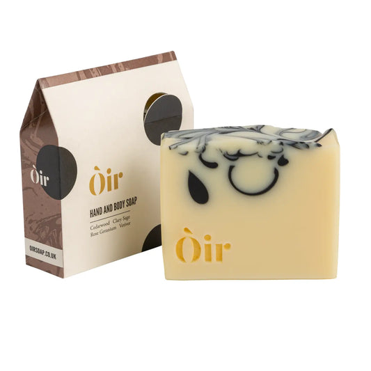 Oir Soap - Seife Zedernholz-Muskatellersalbei-Rosengeranie-Vetiver 160g - WERTE FREUNDE