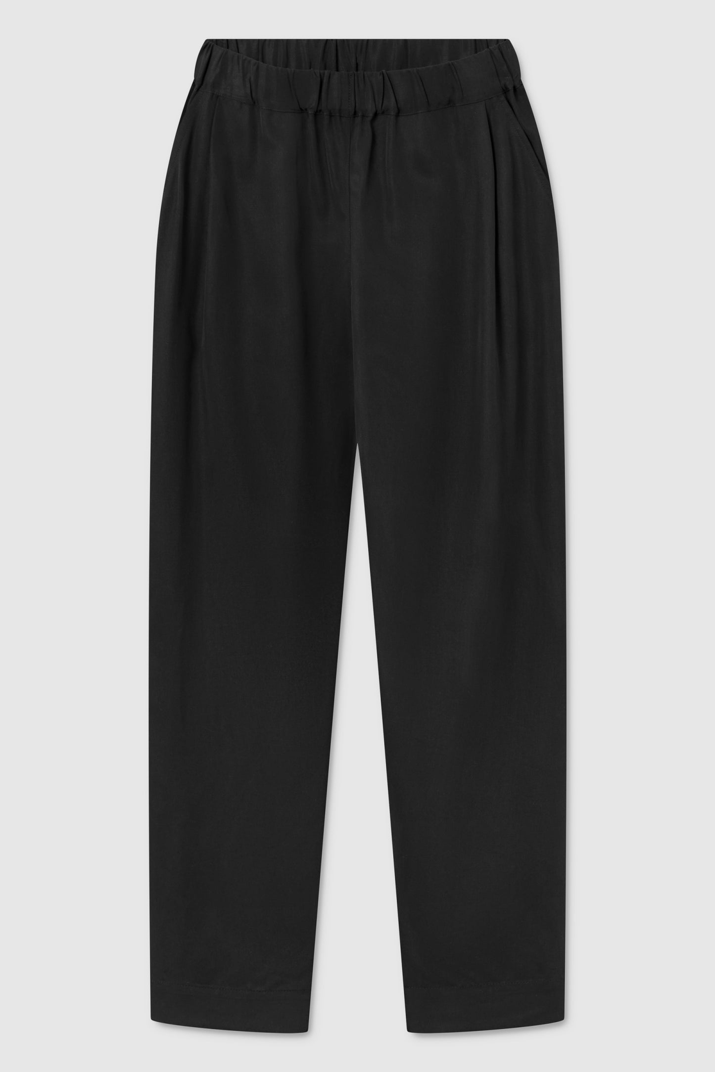 MASKA - Jira - Elastic tencel pants Black