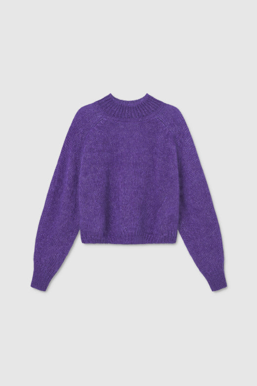 MASKA - Faye - Chunky silk mohair sweater Violet Magenta - WERTE FREUNDE