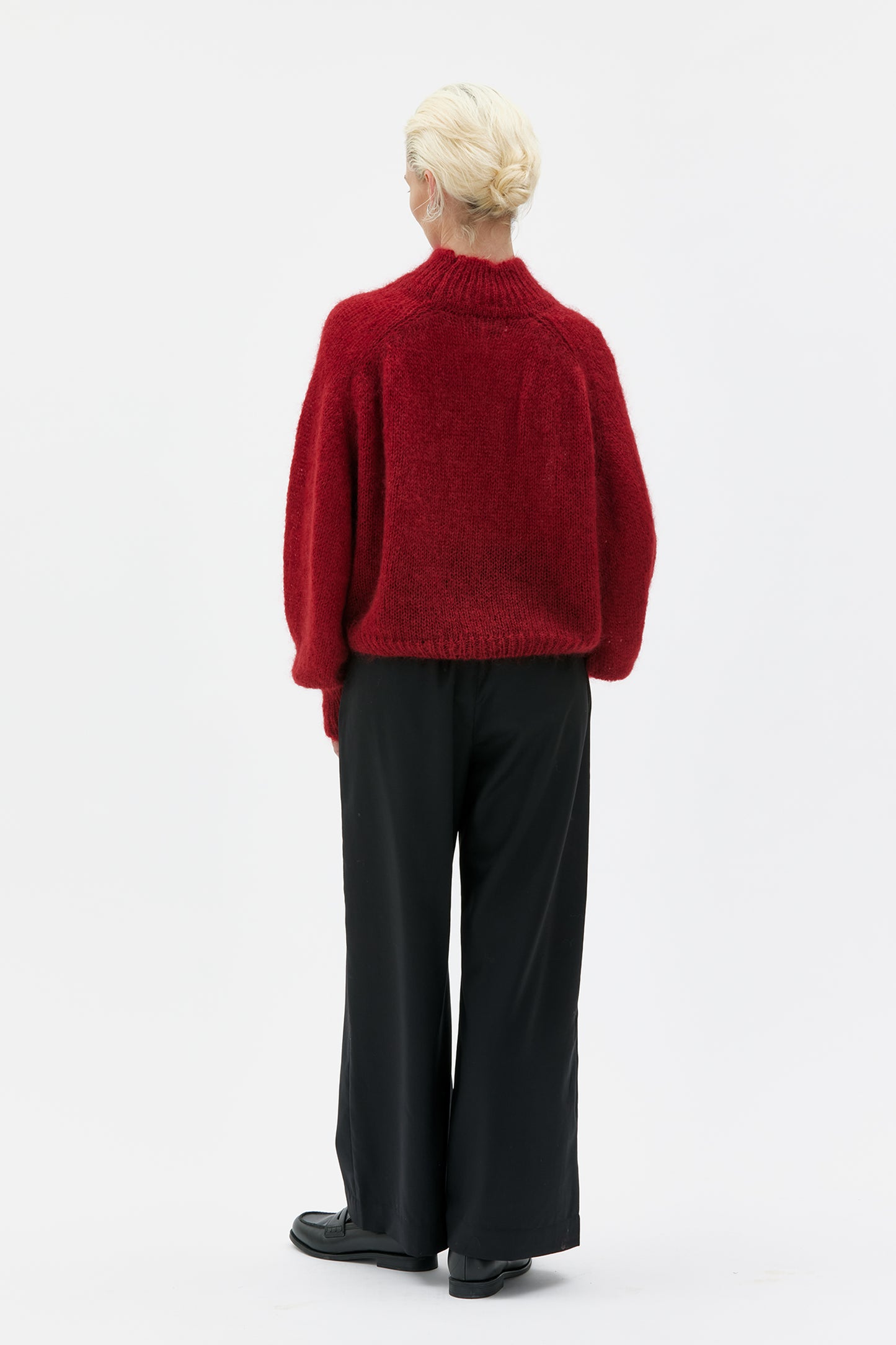 MASKA - Faye - Chunky silk mohair sweater Red