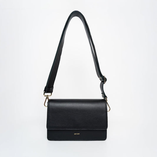 ann kurz - PERFECT SQUA NAPPA BLACK