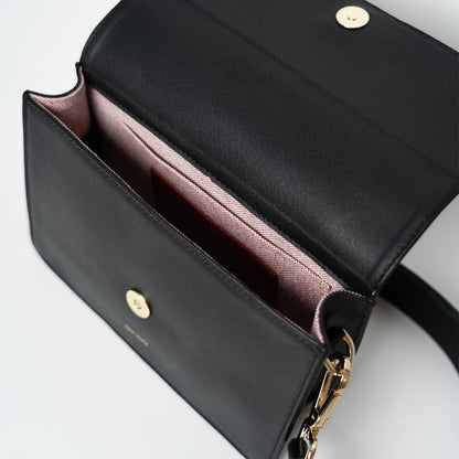 ann kurz - PERFECT SQUA NAPPA BLACK