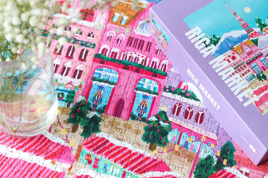 Piecely Puzzles - Puzzle Riga Market 1000 Teile - WERTE FREUNDE