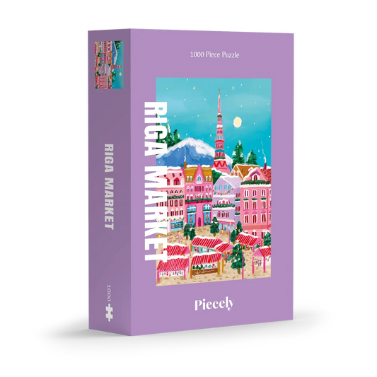 Piecely Puzzles - Puzzle Riga Market 1000 Teile - WERTE FREUNDE