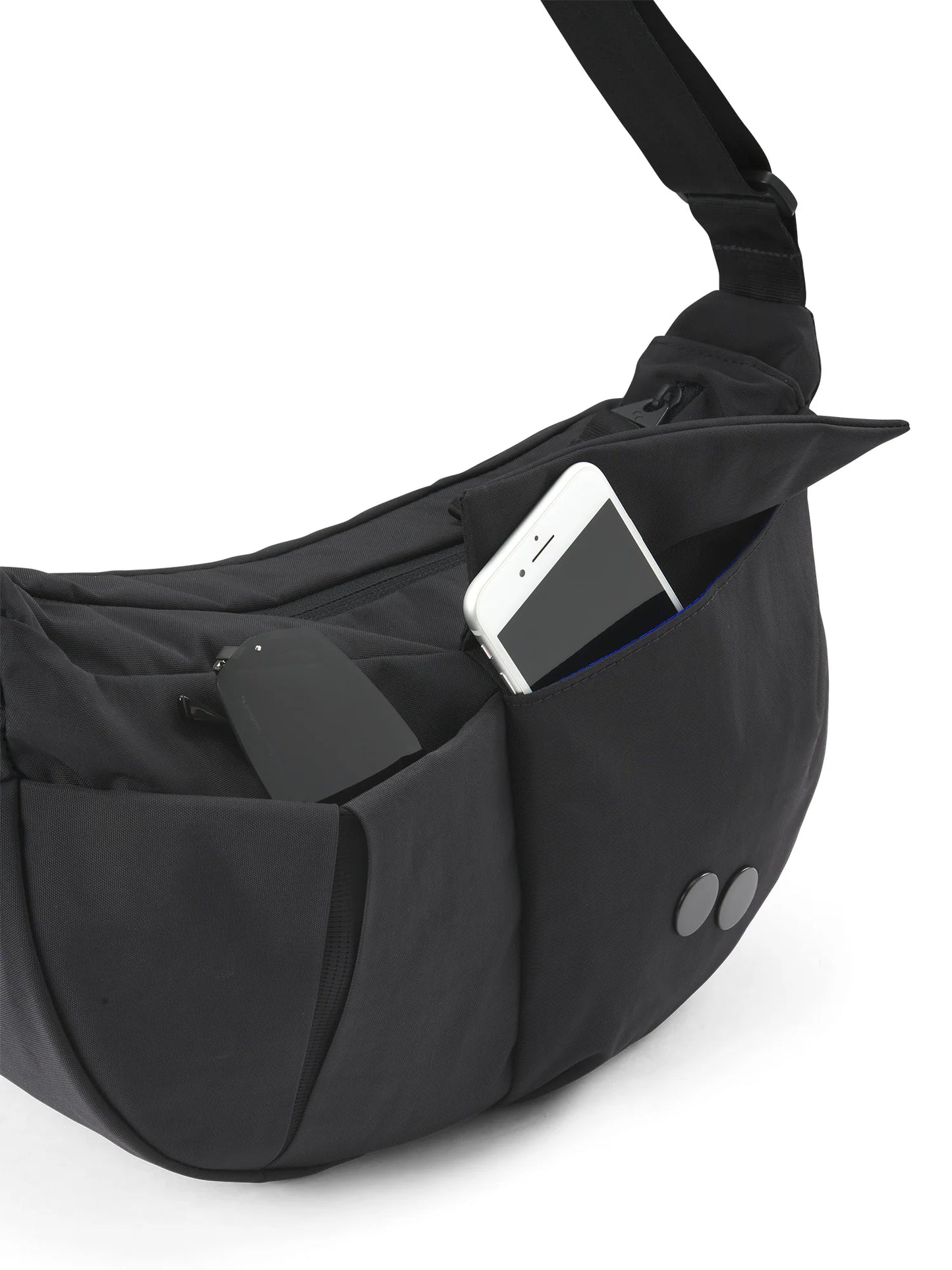 pinqponq - KRUMM Medium Shoulderbags Crinkle Black - WERTE FREUNDE