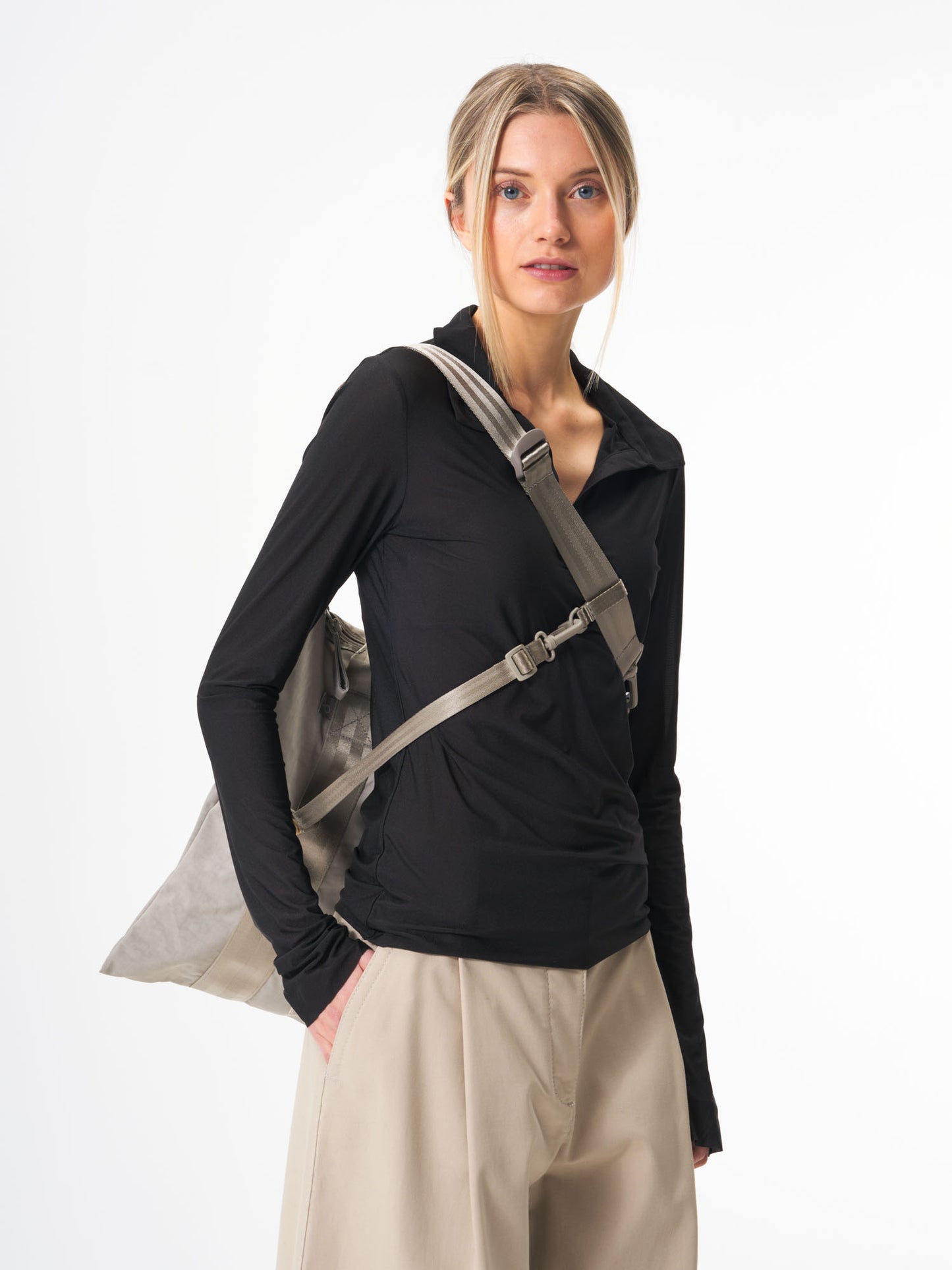 pinqponq - TOTE BAG Crinkle Taupe - WERTE FREUNDE