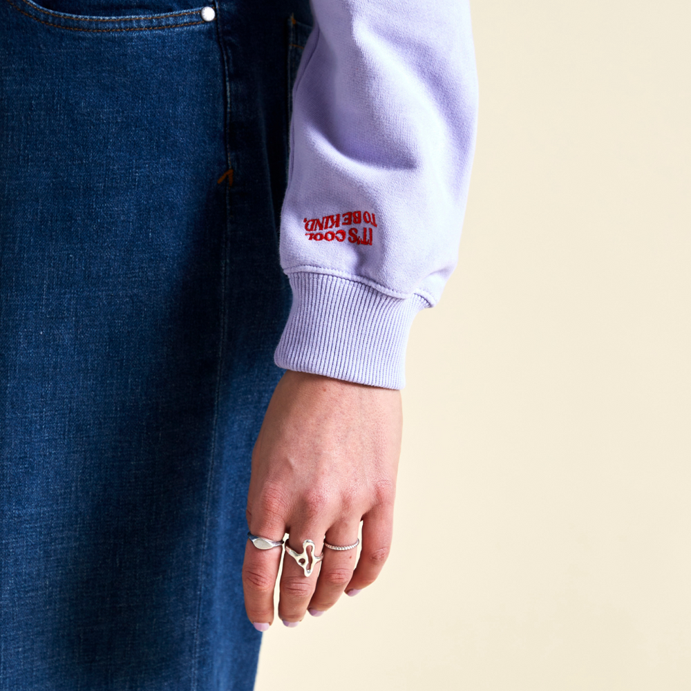 popeia - Kindness Sweater Lila - WERTE FREUNDE