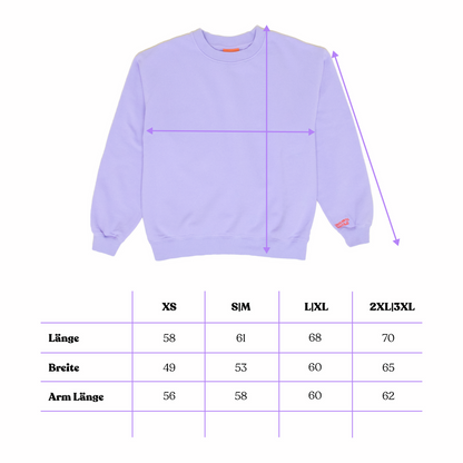 popeia - Kindness Sweater Lila - WERTE FREUNDE