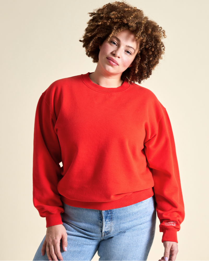 popeia - Kindness Sweater Rot - WERTE FREUNDE