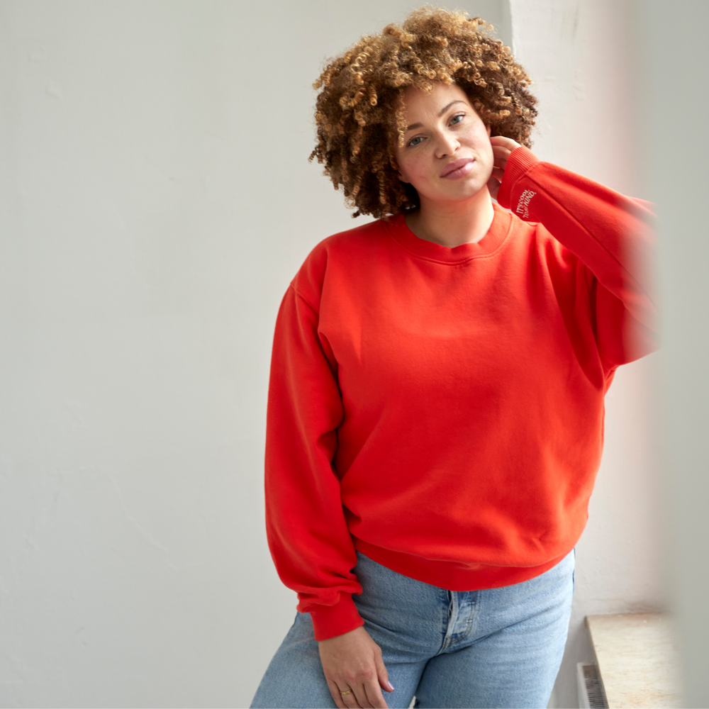 popeia - Kindness Sweater Rot - WERTE FREUNDE