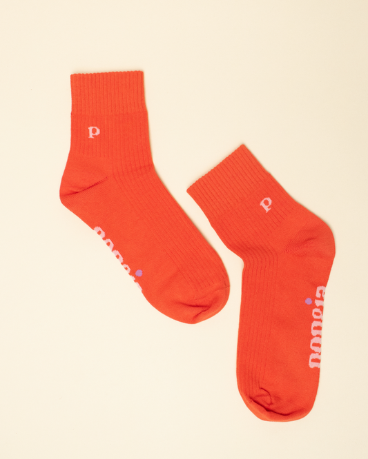 popeia - The Casual - Ankle Socken Rot - WERTE FREUNDE