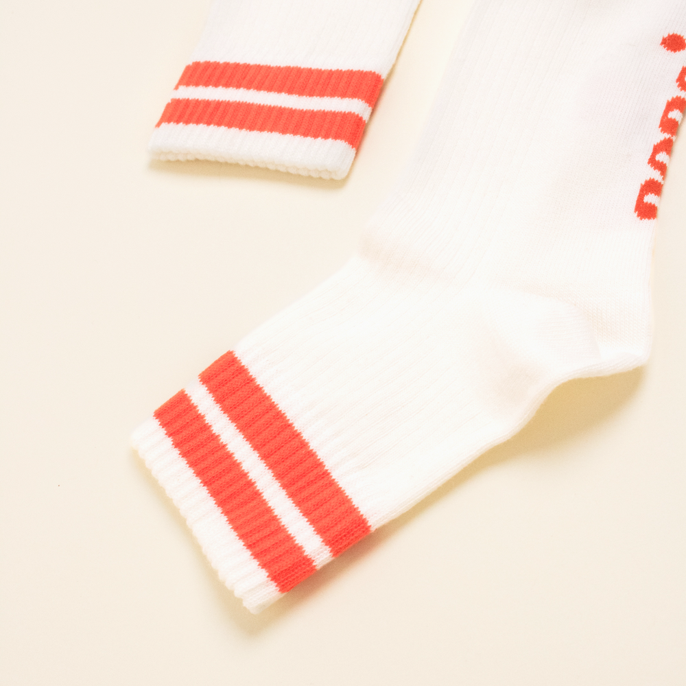 popeia - The Tennis - Ankle Socken Rote Streifen - WERTE FREUNDE
