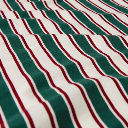 popeia - Poloshirt Gestreift Dunkelgrün/Bordeaux - WERTE FREUNDE