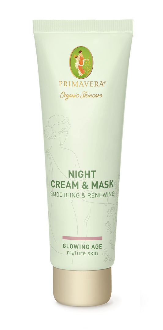 Primavera - Glowing Age - Night Cream & Mask Smoothing & Renewing 50 ml - WERTE FREUNDE