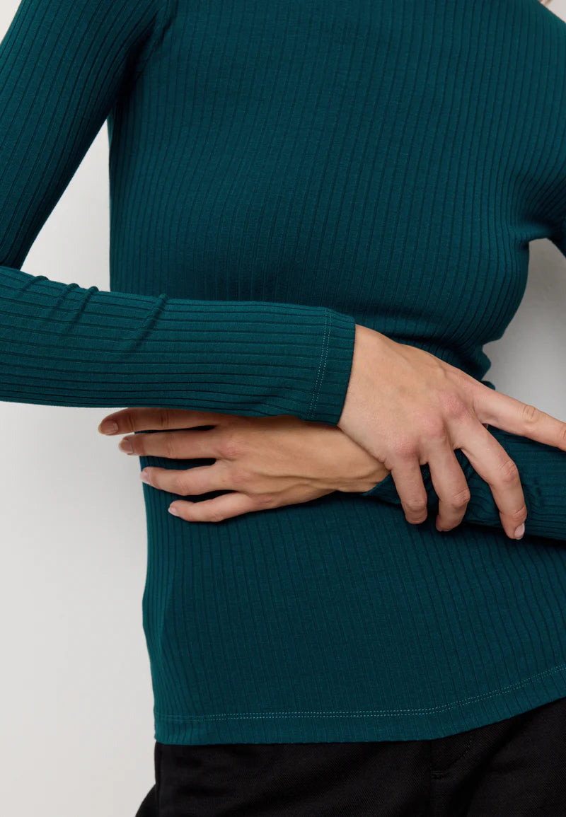 recolution - CRASSULA Longsleeve deep lake blue - WERTE FREUNDE