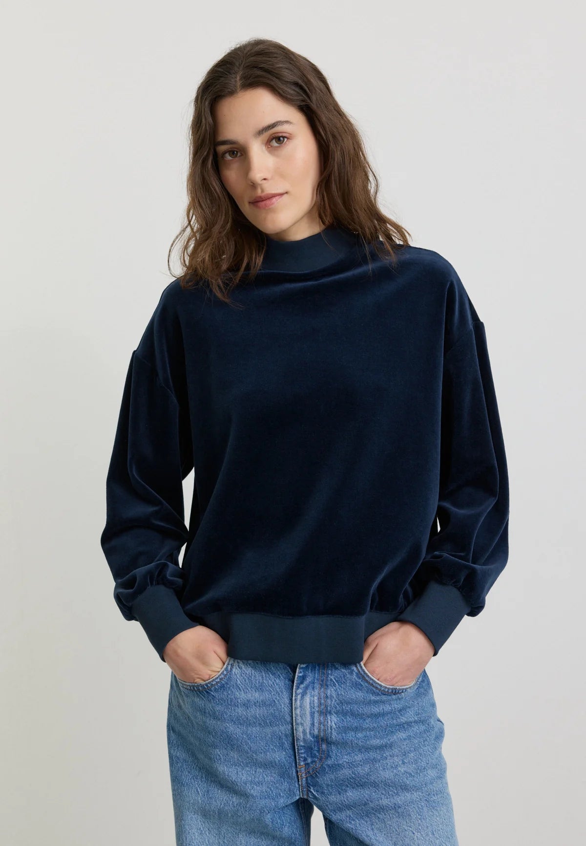 recolution - Sweatshirt ALLIUM dark navy - WERTE FREUNDE