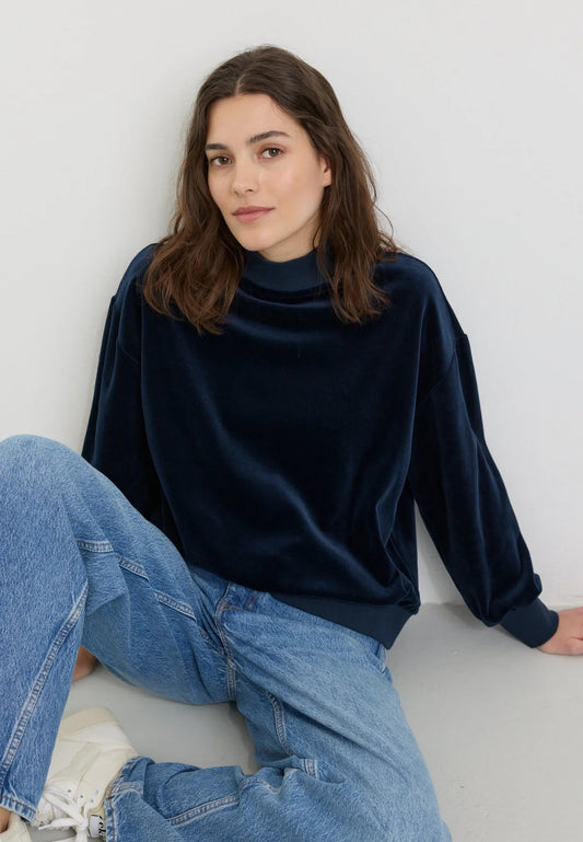 recolution - Sweatshirt ALLIUM dark navy - WERTE FREUNDE