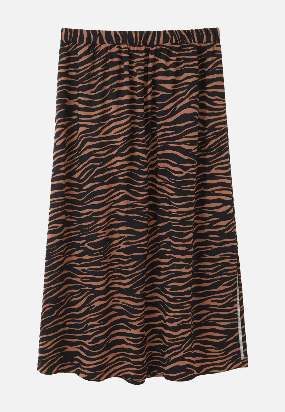 recolution - Skirt HOLLY ZEBRA cognac brown - WERTE FREUNDE