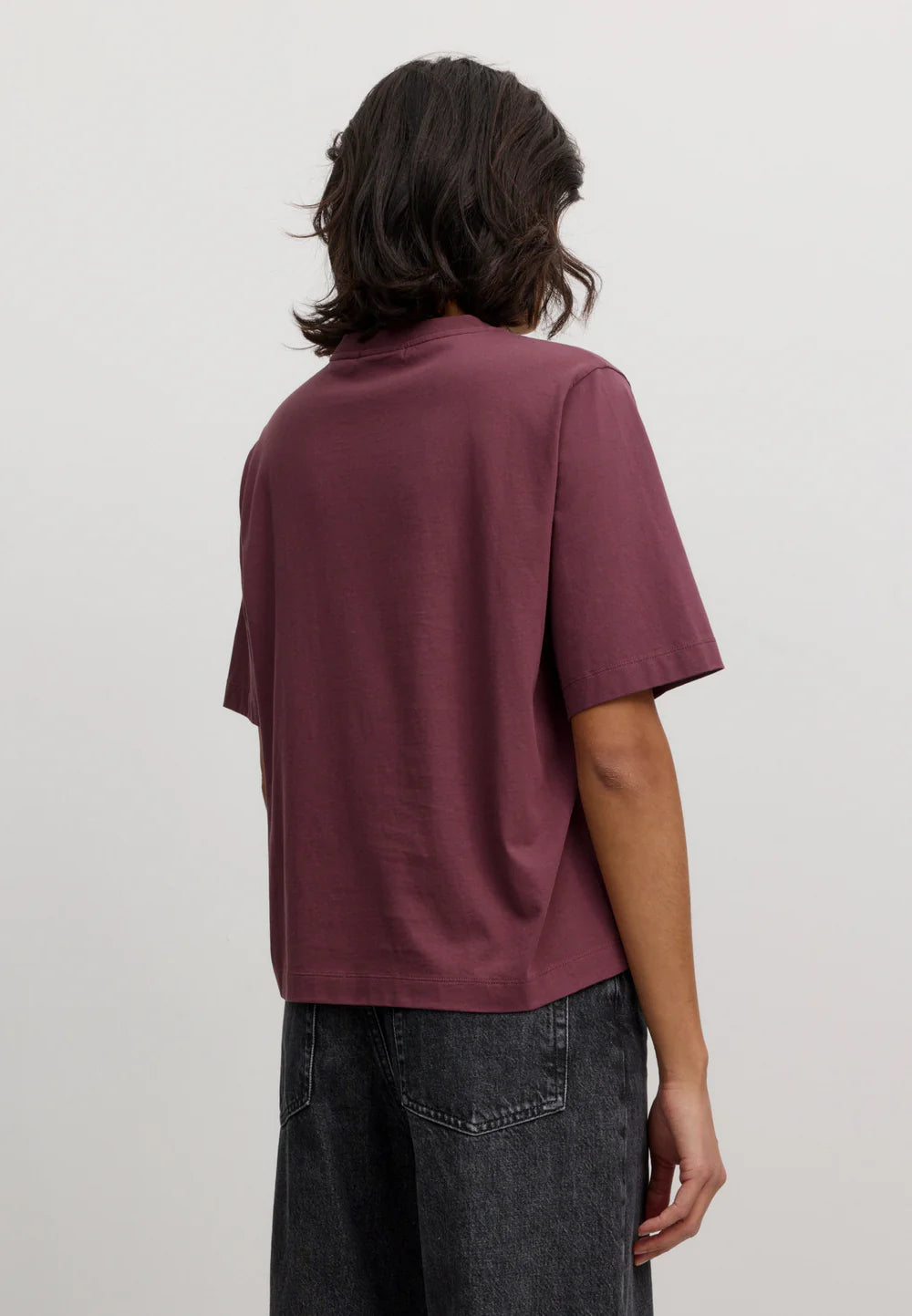 recolution - T-Shirt AZOLLA dark plum - WERTE FREUNDE