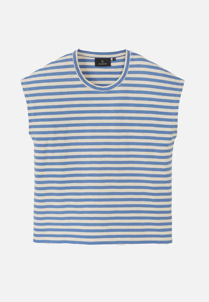 recolution - ZINNA STRIPES T-Shirt electric blue - WERTE FREUNDE