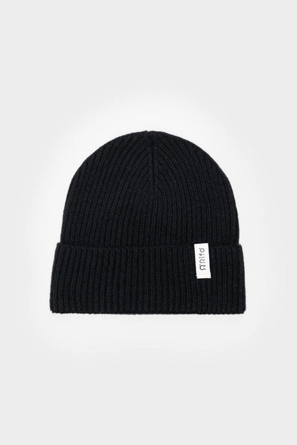 Rifo - Marcello Recycled Cashmere Beanie Black Ardesia uni - WERTE FREUNDE
