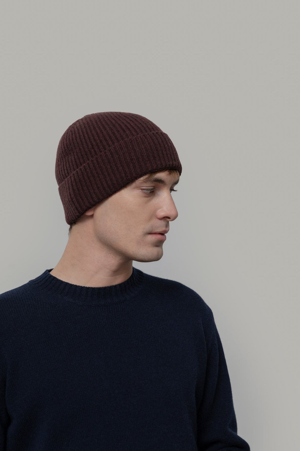 Rifo - Marcello Recycled Cashmere Beanie Brown Caffè - WERTE FREUNDE