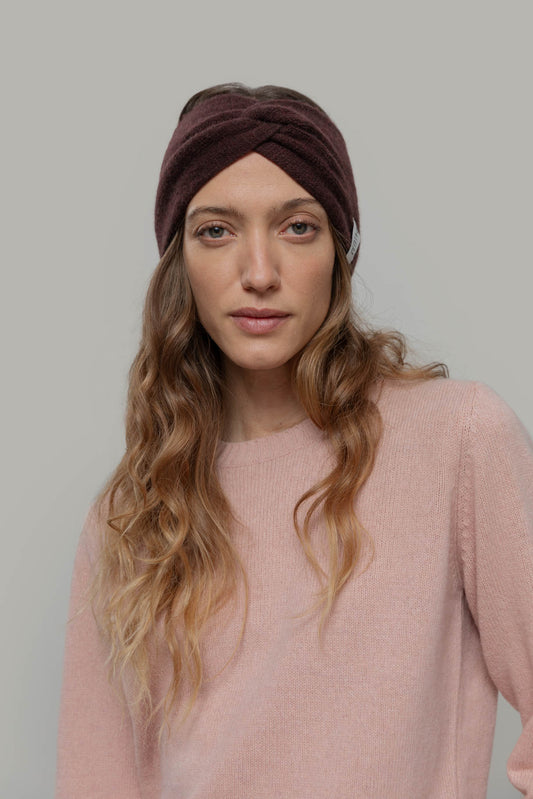 Rifo - Nadia Women's Recycled Cashmere Headband Brown Caffè - WERTE FREUNDE