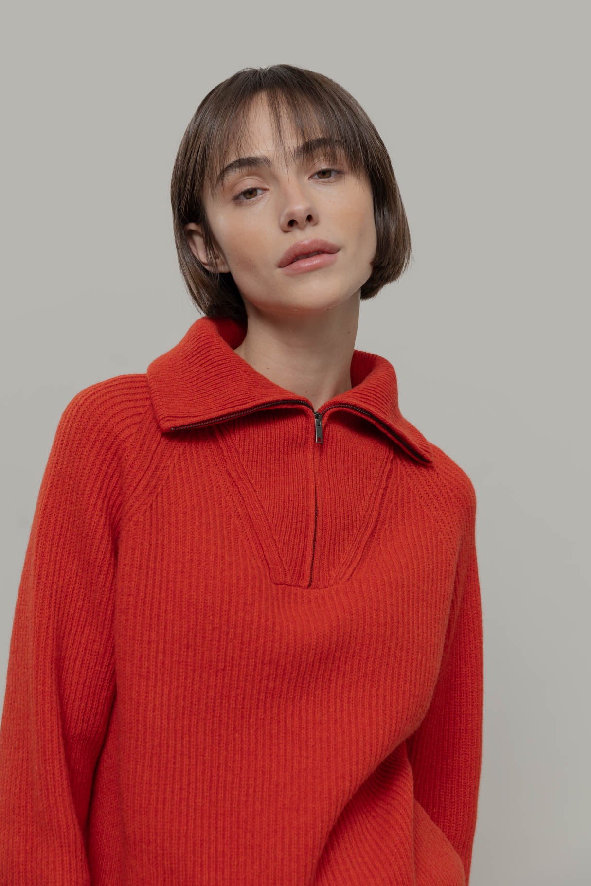 Rifo - Annalisa Woman Wool Sweater Orange Corallo - WERTE FREUNDE