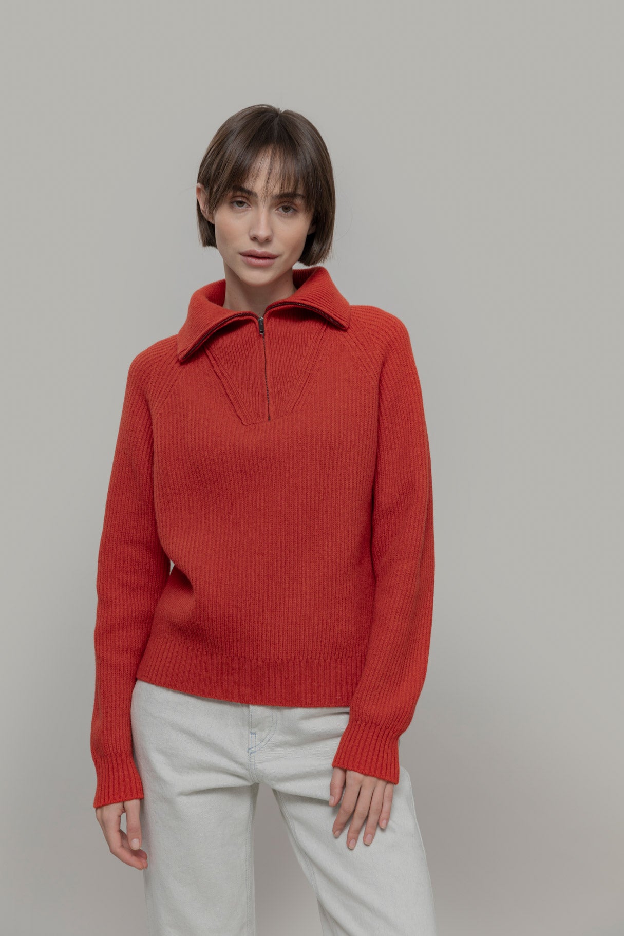 Rifo - Annalisa Woman Wool Sweater Orange Corallo - WERTE FREUNDE