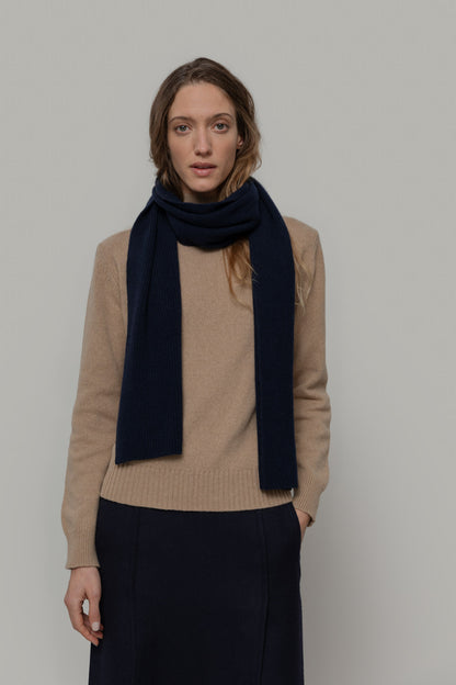 Rifo - Federico Recycled Cashmere Scarf Black Ardesia - WERTE FREUNDE