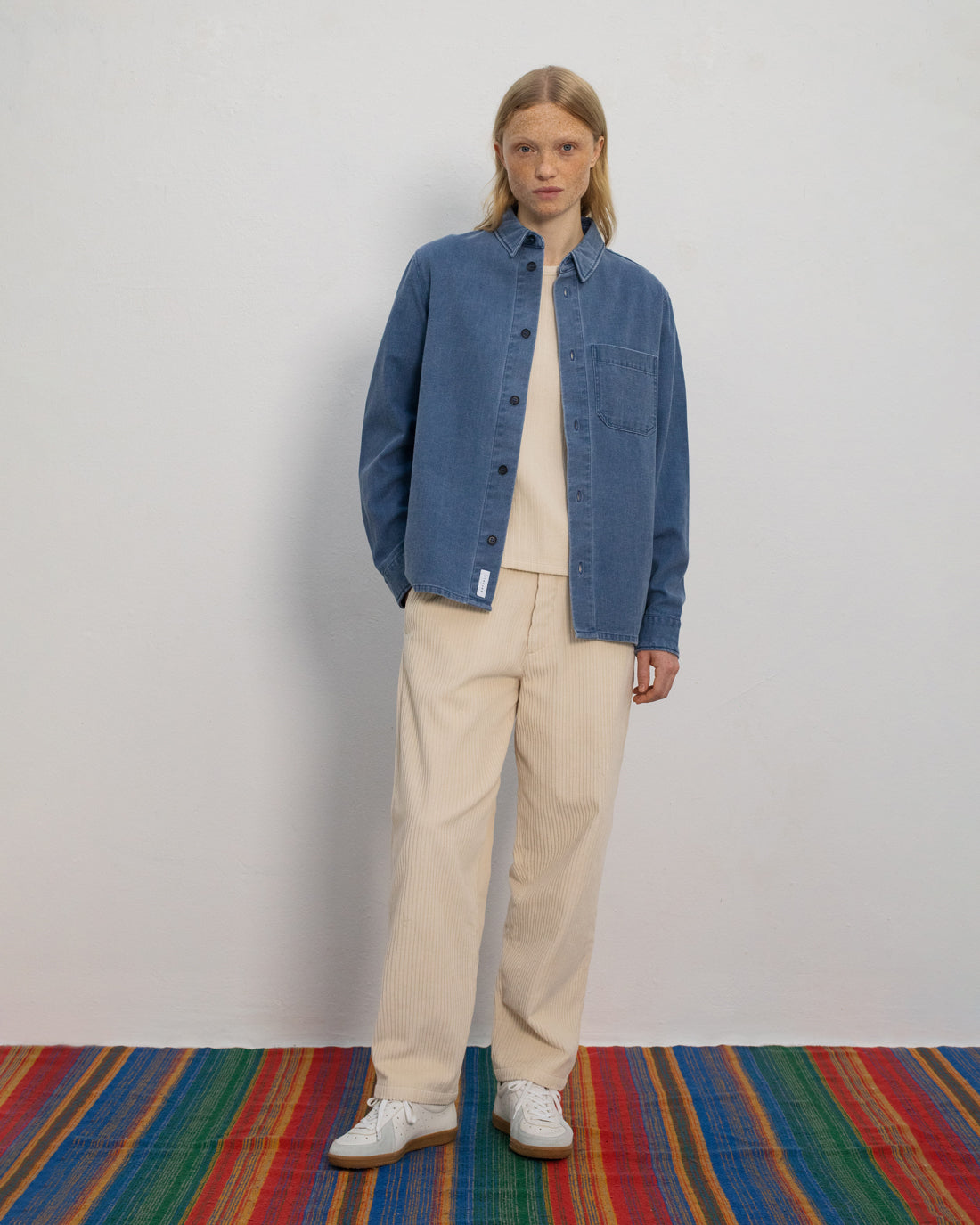 ROTHOLZ - Denim Casual Shirt Recycled Cotton Washed Denim - WERTE FREUNDE