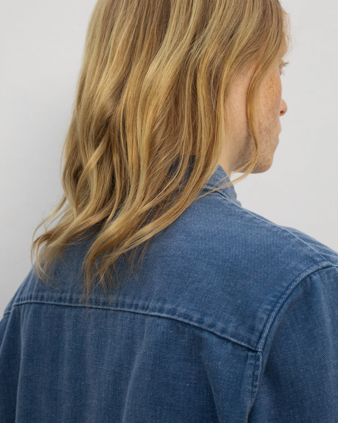 ROTHOLZ - Denim Casual Shirt Recycled Cotton Washed Denim - WERTE FREUNDE