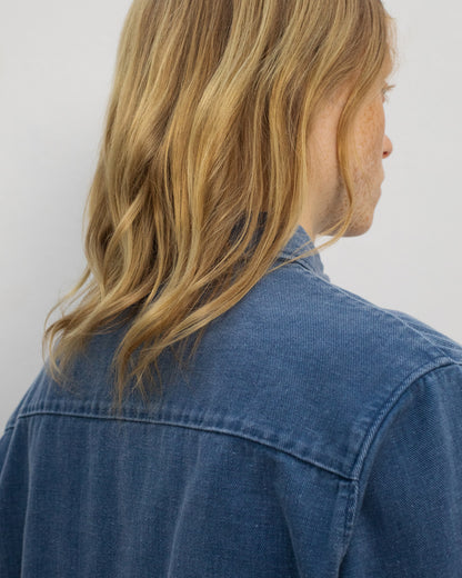 ROTHOLZ - Denim Casual Shirt Recycled Cotton Washed Denim - WERTE FREUNDE