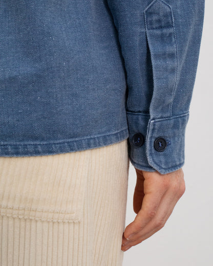 ROTHOLZ - Denim Casual Shirt Recycled Cotton Washed Denim - WERTE FREUNDE