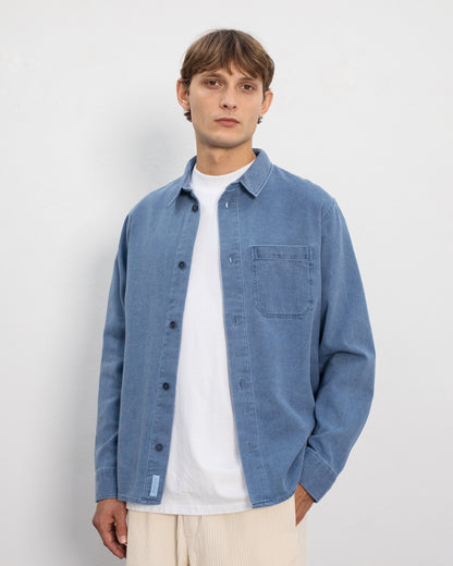 ROTHOLZ - Denim Casual Shirt Recycled Cotton Washed Denim - WERTE FREUNDE