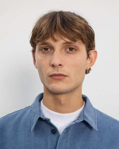 ROTHOLZ - Denim Casual Shirt Recycled Cotton Washed Denim - WERTE FREUNDE