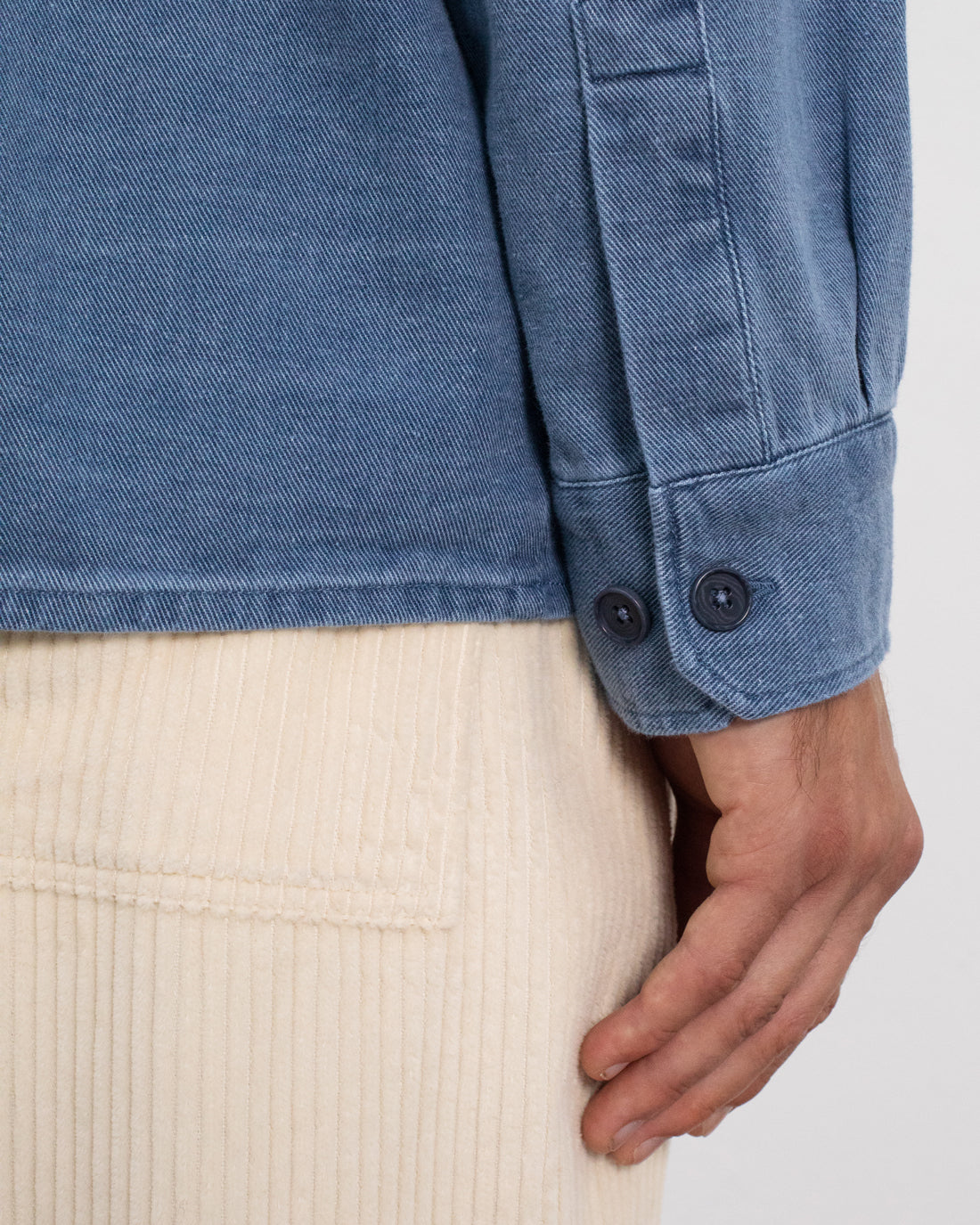 ROTHOLZ - Denim Casual Shirt Recycled Cotton Washed Denim - WERTE FREUNDE