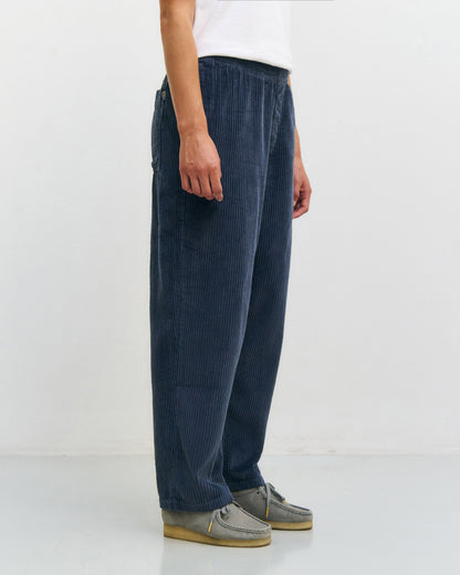 ROTHOLZ - Cord Wide Pant Organic Cotton Stone Blue - WERTE FREUNDE