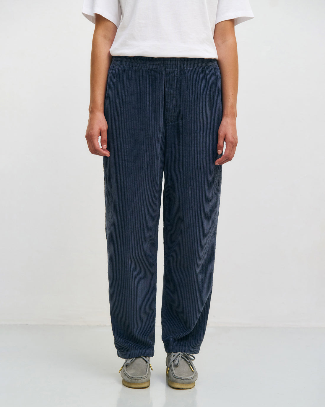 ROTHOLZ - Cord Wide Pant Organic Cotton Stone Blue - WERTE FREUNDE