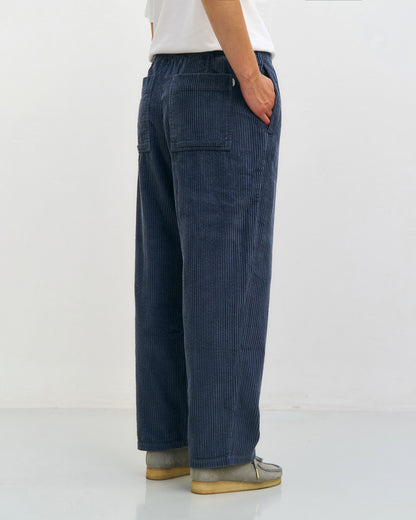 ROTHOLZ - Cord Wide Pant Organic Cotton Stone Blue - WERTE FREUNDE