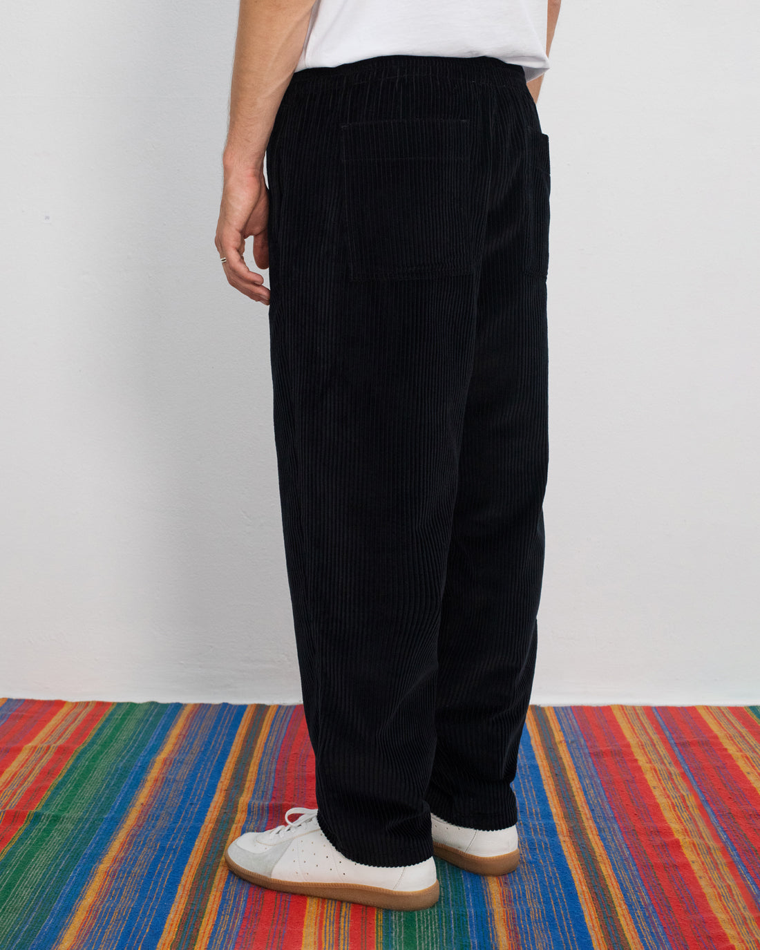 ROTHOLZ - Cord Wide Pant Organic Cotton True Black - WERTE FREUNDE