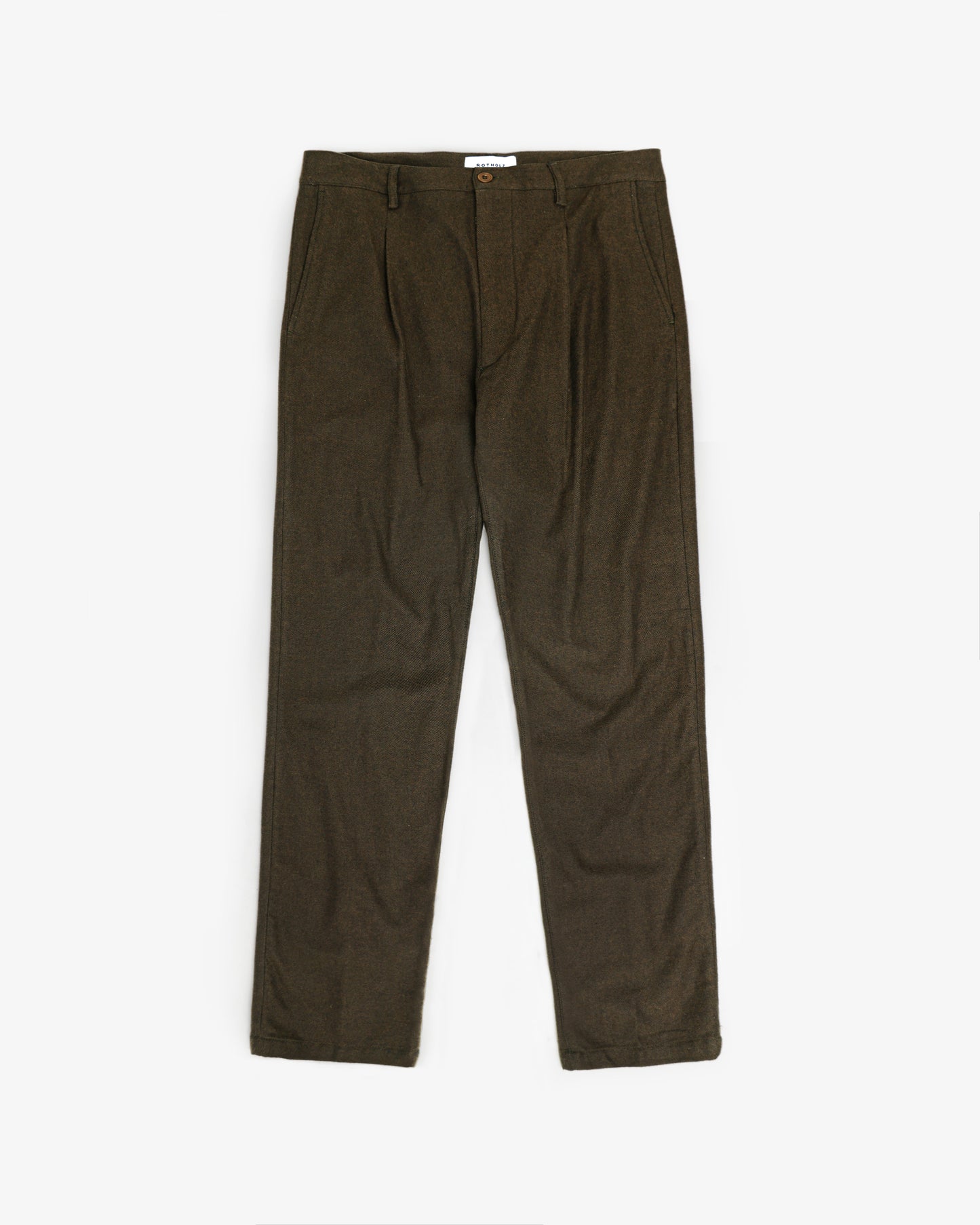 ROTHOLZ - Flannel Everyday Pant Organic Cotton Twill Brown - WERTE FREUNDE